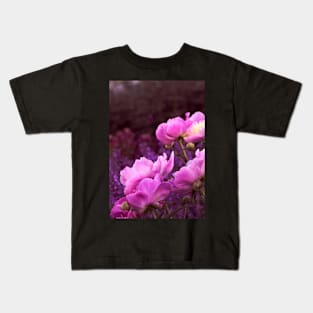 Peony Night Kids T-Shirt